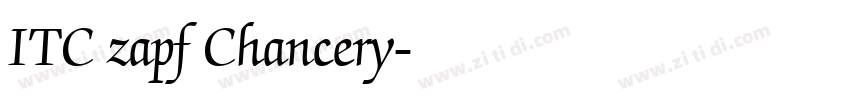 ITC zapf Chancery字体转换